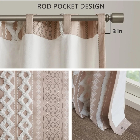 Ink +Ivy Imani 50"×84" Light Filtering Curtain Panel - Picture 2 of 6